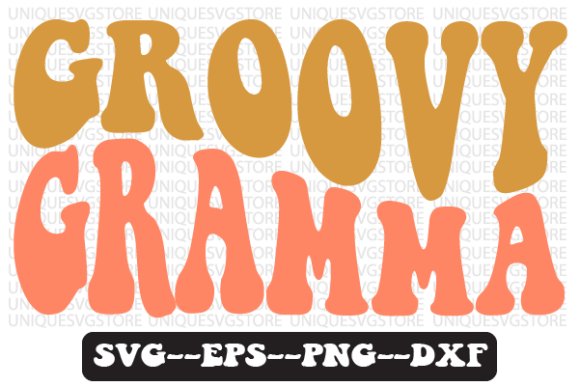 Groovy Gramma Wavy Retro Svg Design Review