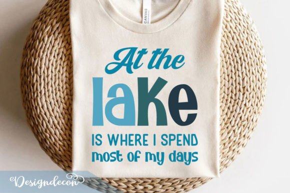 Lake is Where I Spend Time Retro Svg Review
