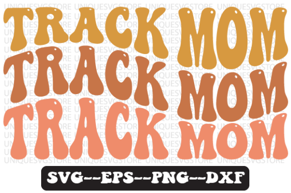 Track Mom Wavy Retro Svg Design Review