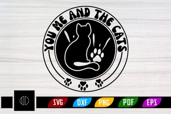 You Me and the Cats Retro Svg Design Review